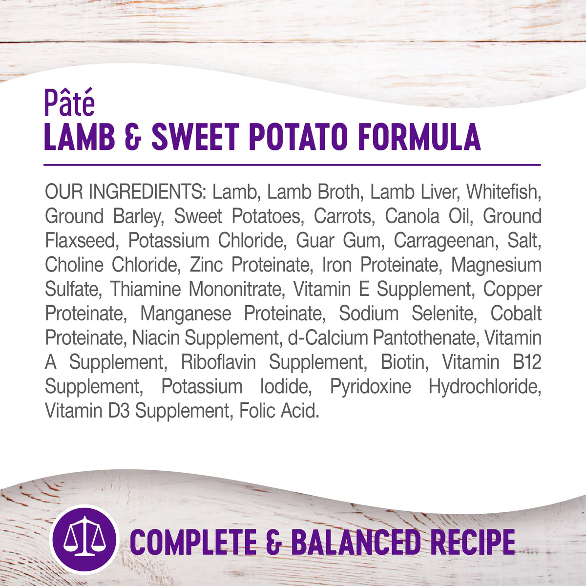 Natural Wet Canned Dog Food, Lamb & Sweet Potato, 12.5-Ounce Can (Pack of 12) U29092