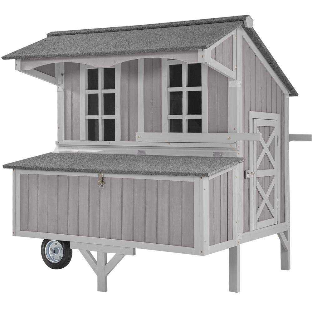 Extra-Large Chicken Coop with Wheels Y56784