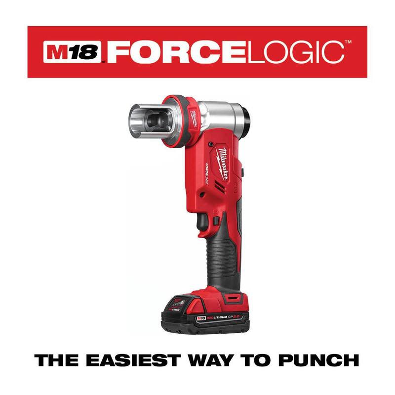 18V Cordless 6 Ton Knockout Tool Kit with Battery F9219