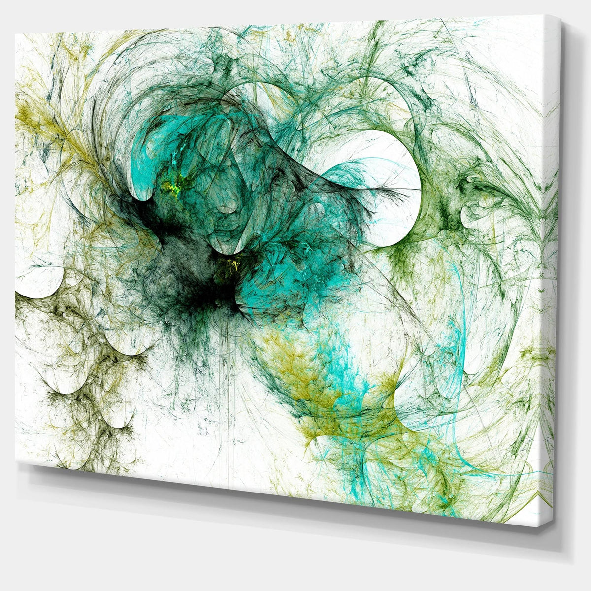 Green Graphic Art on Wrapped Canvas P96807
