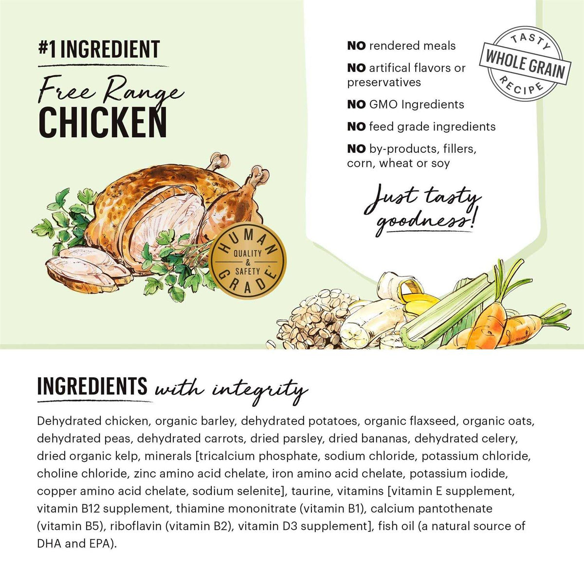 Dehydrated Whole Grain Chicken Dog Food G449650