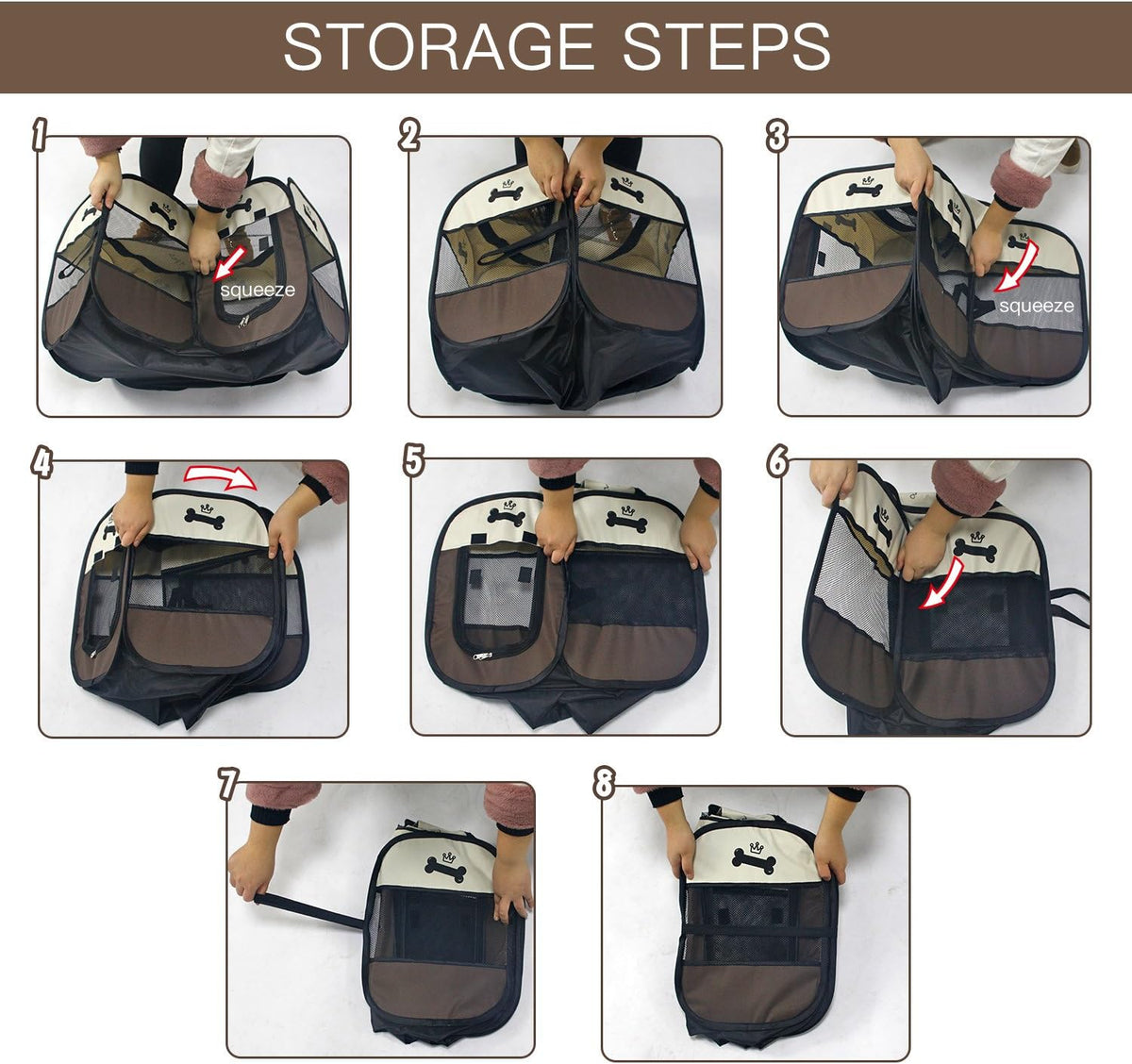 8-Panel Mesh Playpen B47719