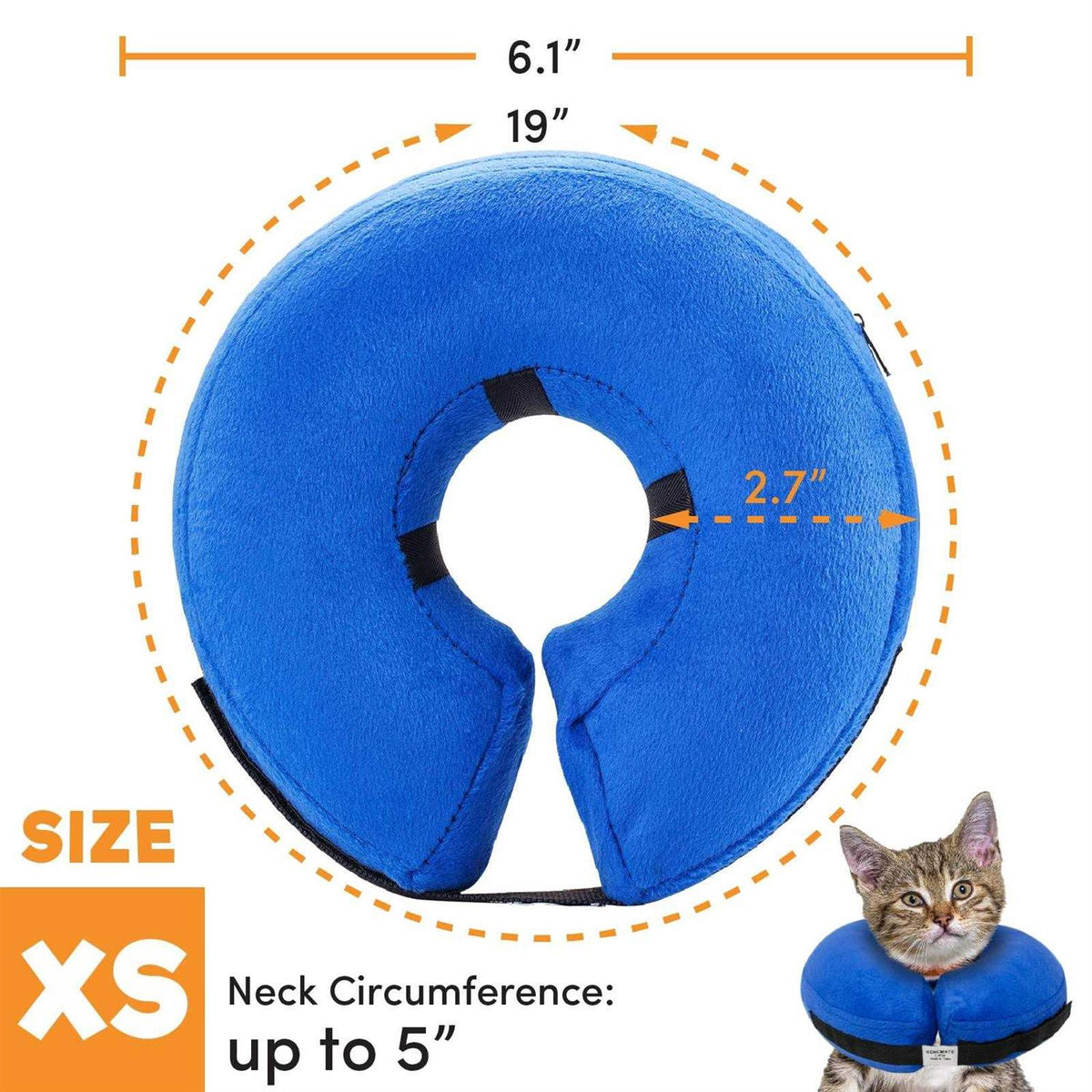 Inflatable Soft Pet Recovery Collar T281
