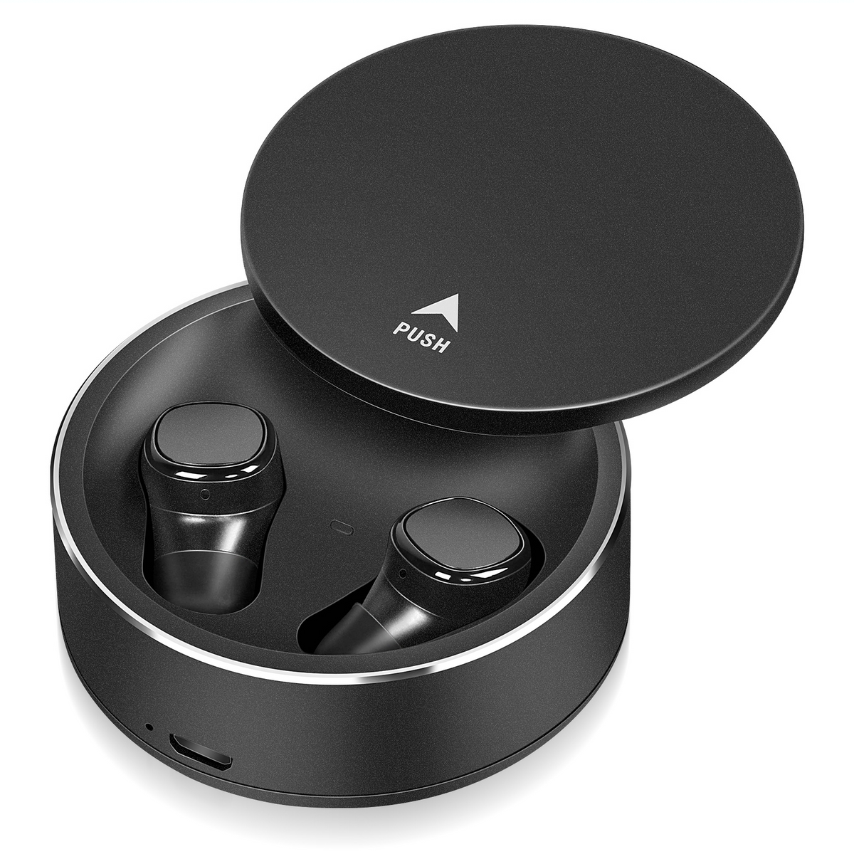 True Wireless Earbuds with Mic Bluetooth Headphones - Black P768426