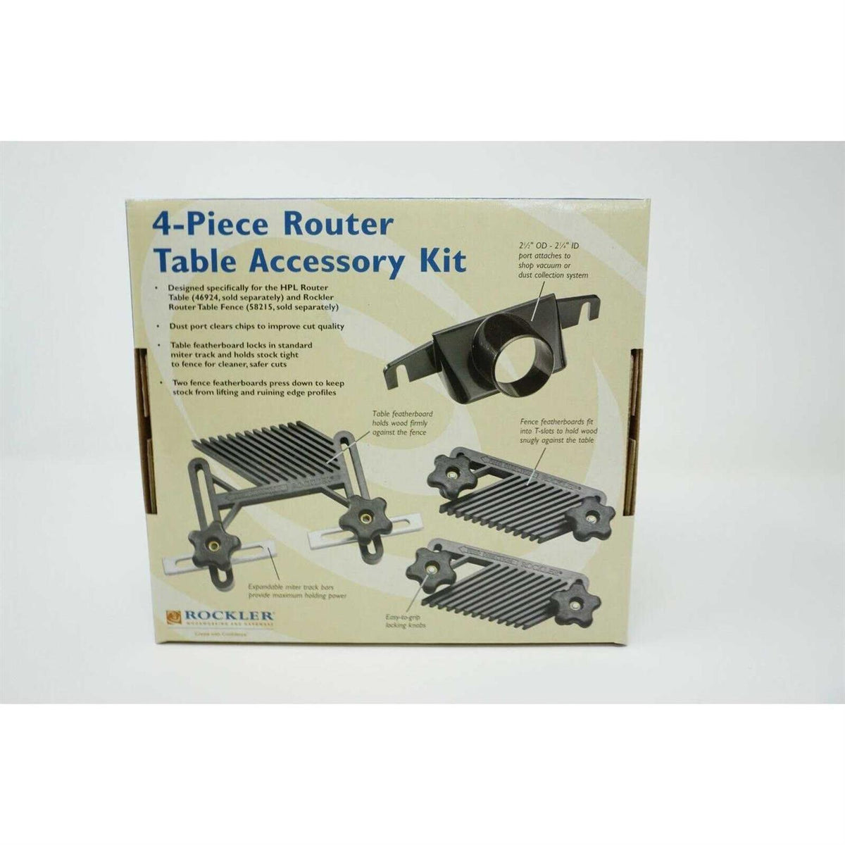 Router Table Accessory Kit Includes Fence Featherboards & Dust Port X805309