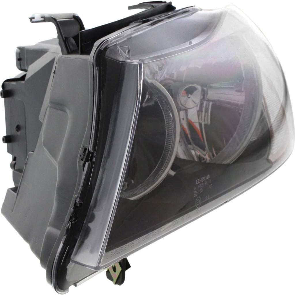 2006 BMW 325i Headlight Assembly Driver Side Black Housing F7071