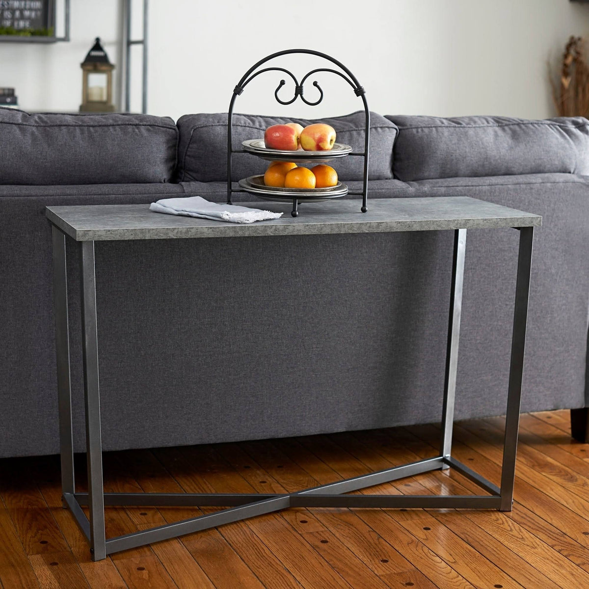 Faux Slate Sofa Table D652094