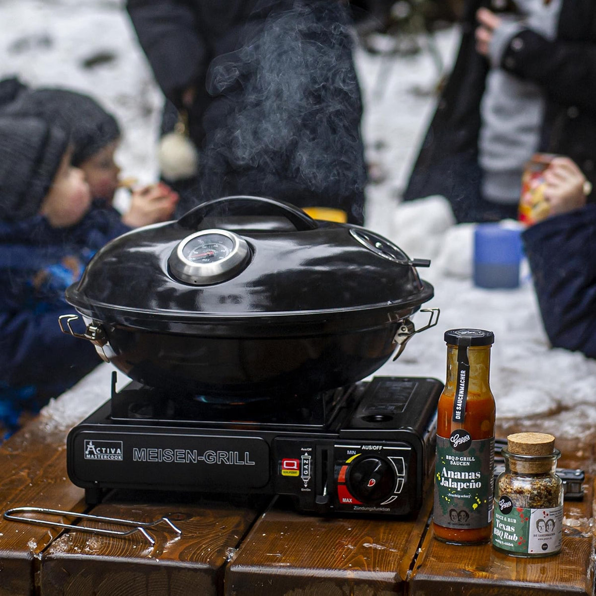 Portable Camping Gas Grill with Carrying Case W88532
