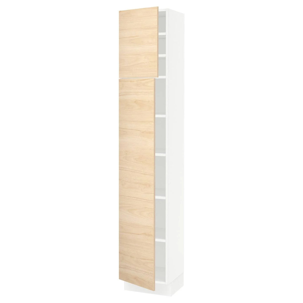 White 15x80 High Cabinet with shelves and 2 Doors P177961