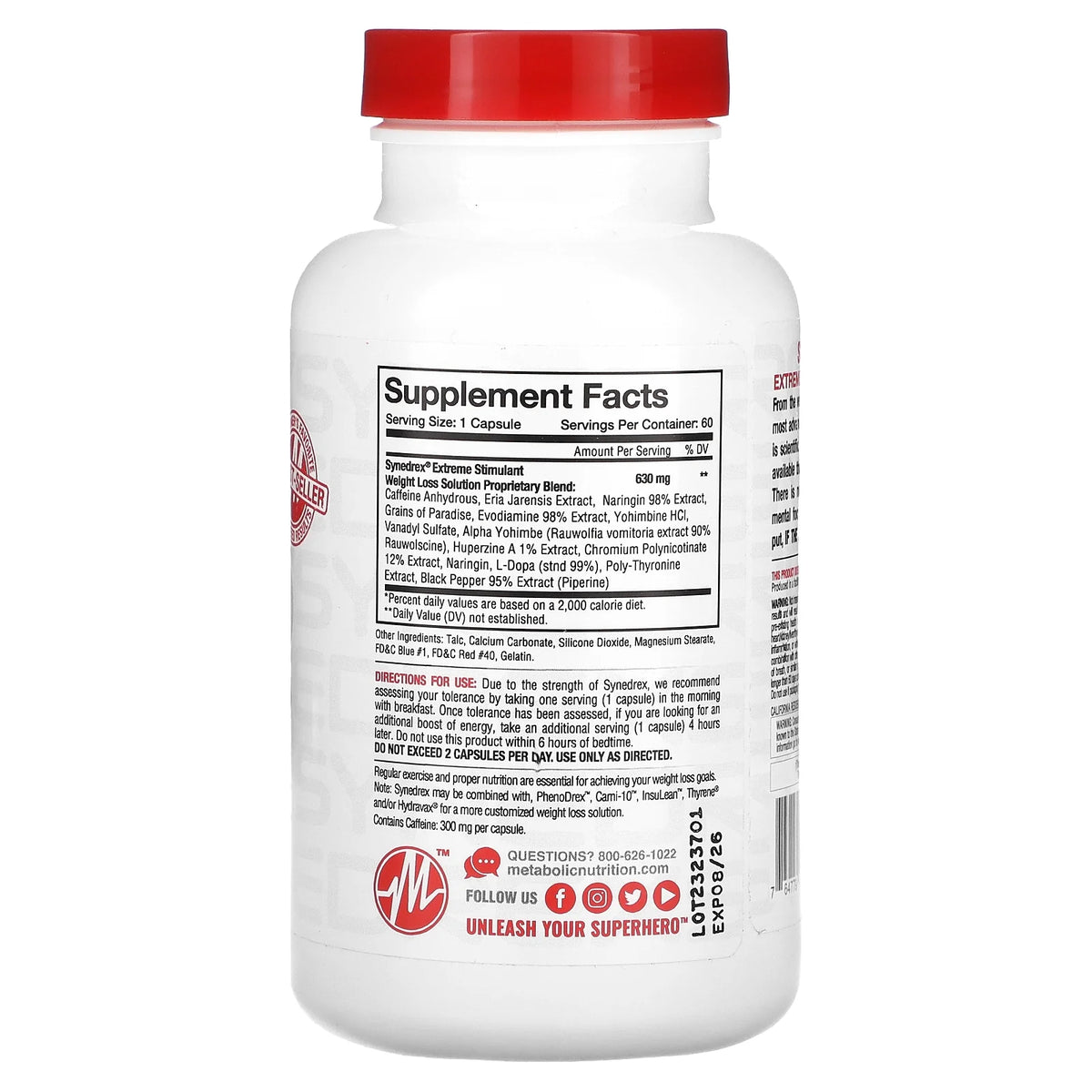 Extra Strength 60 Capsules Weight Loss Solution C593