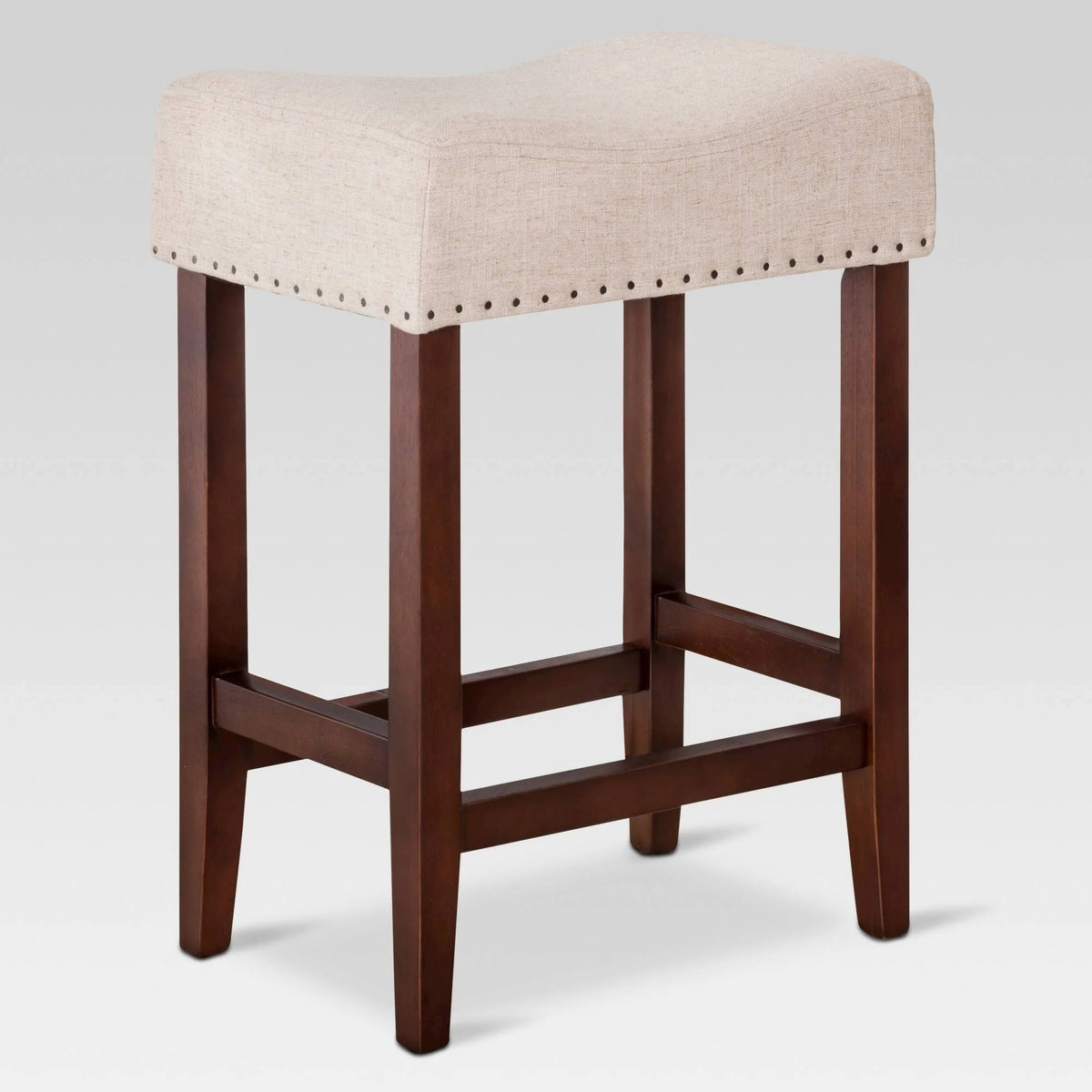 Oatmeal Linen Counter Stool W4072