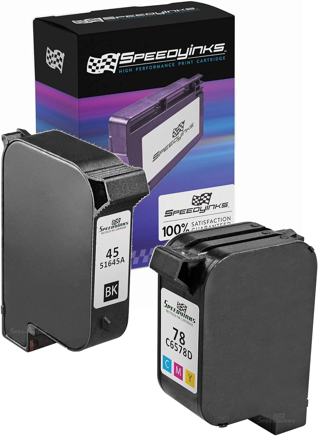 Remanufactured Ink Cartridge Replacement 1 Black 1 Color 2-Pack K7265