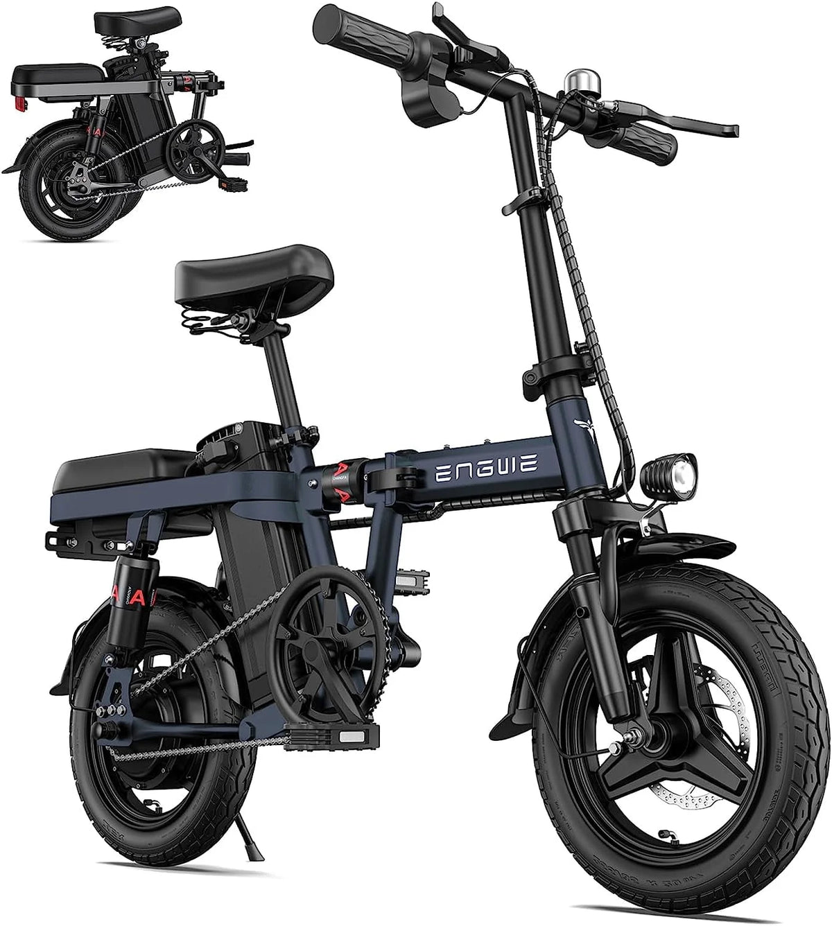 Folding Electric Bike 350W 48V 10AH Grey Y51929
