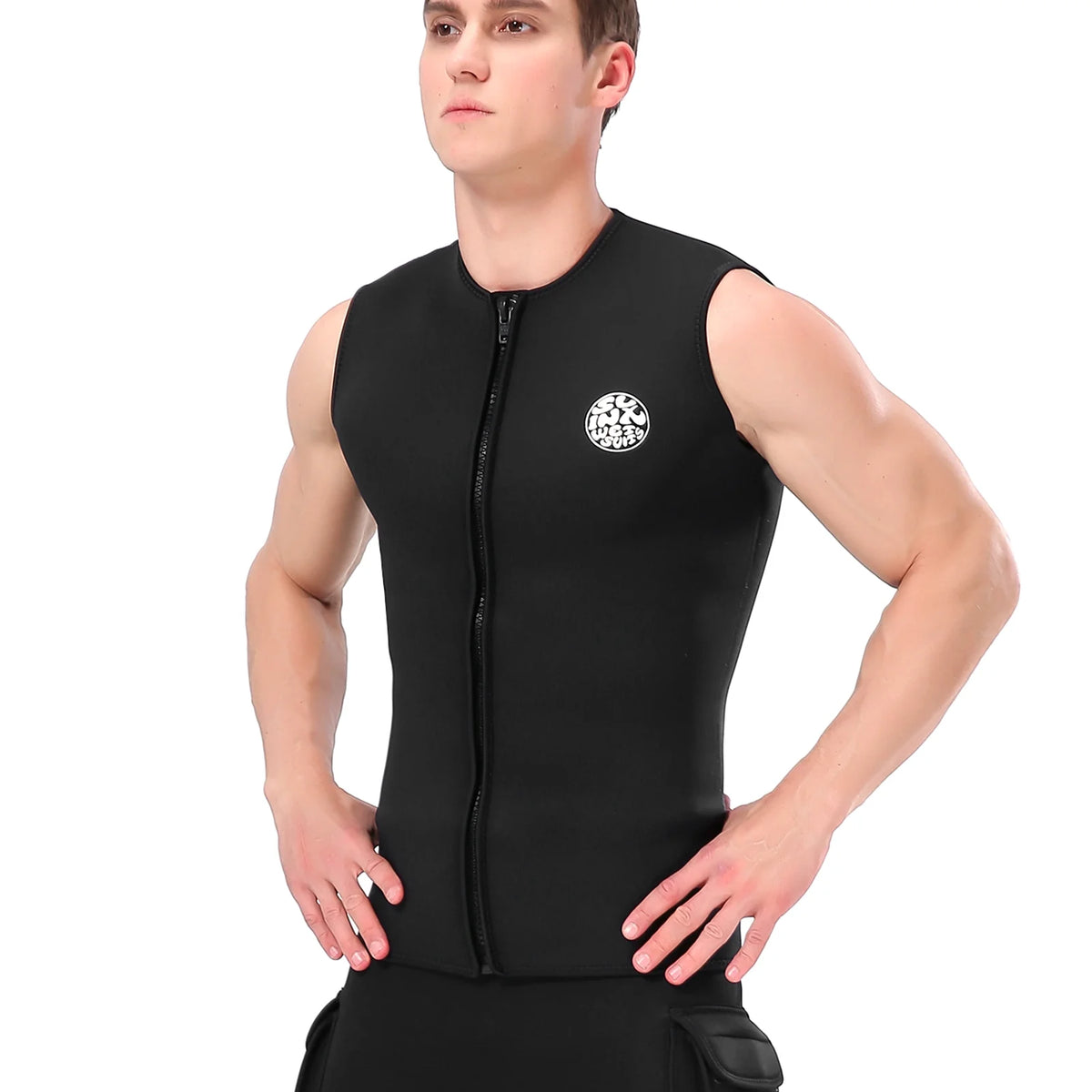 3mm Neoprene Sleeveless Thermal Vest V606259