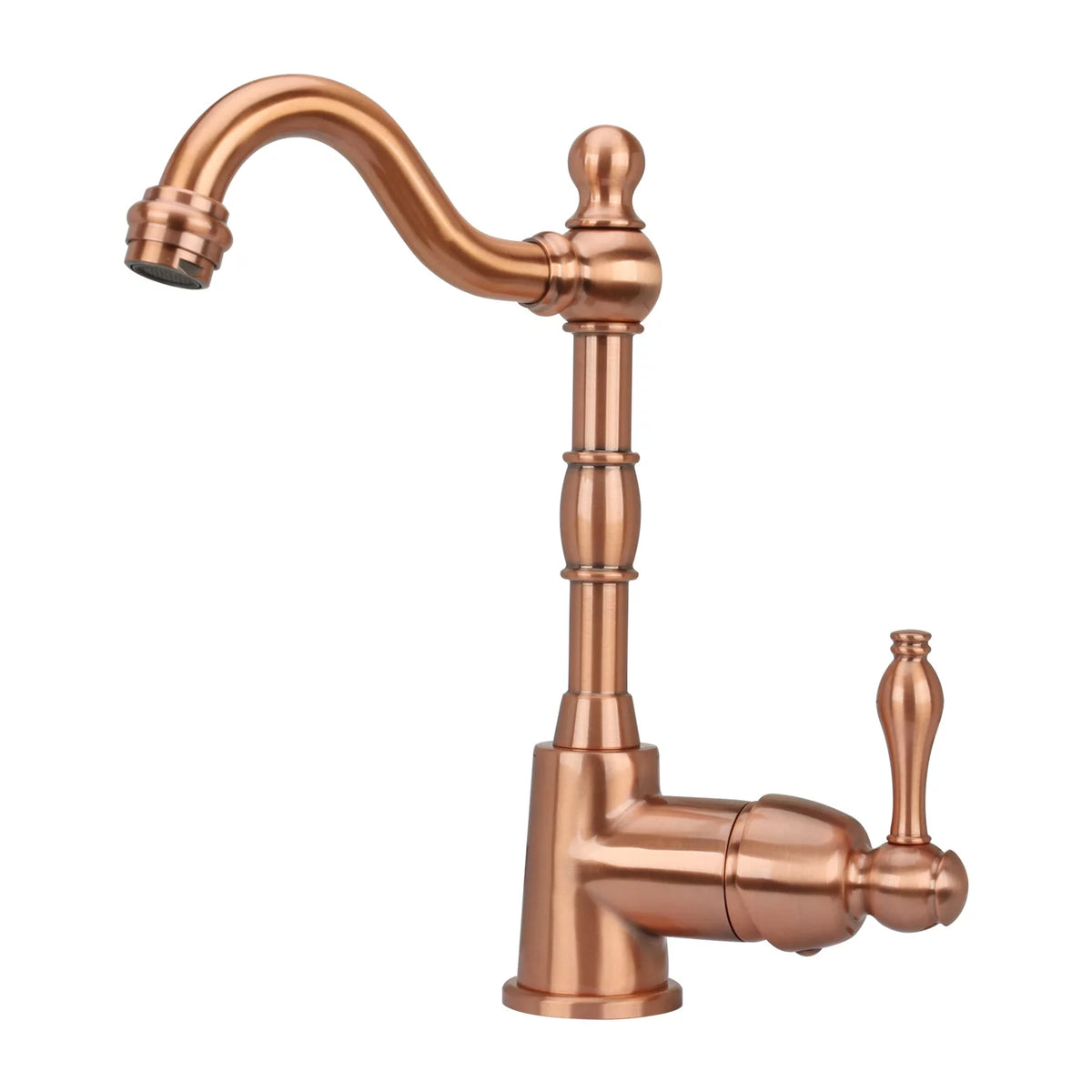 One-Handle Widespread Kitchen Bar Faucet Copper Finish F553