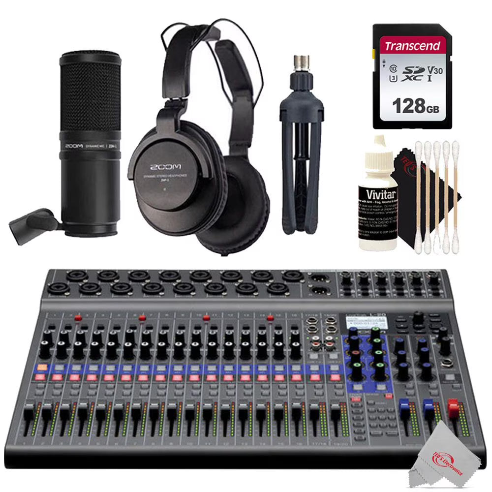 Digital Mixer Multitrack Recorder with Accessory Bundle F6588