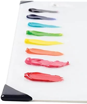 White Glass Table Top Palette 16" x 20" O37986