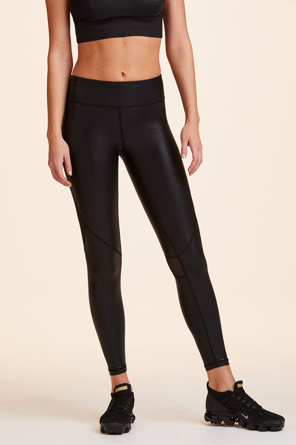 Liquid Black Ankle Tight V34702