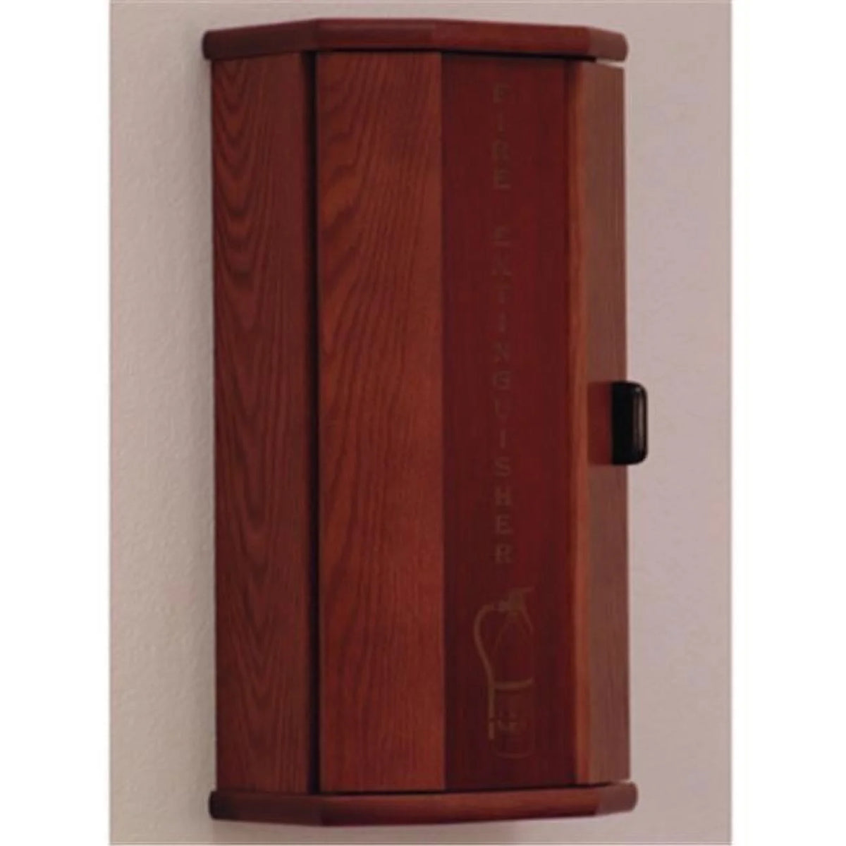 Mahogany Fire Extinguisher Cabinet 5 lbs Capacity W46956