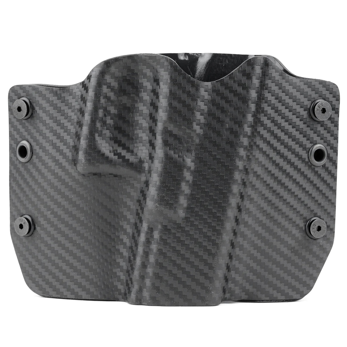Black Carbon Fiber OWB Kydex Gun Holster T441368