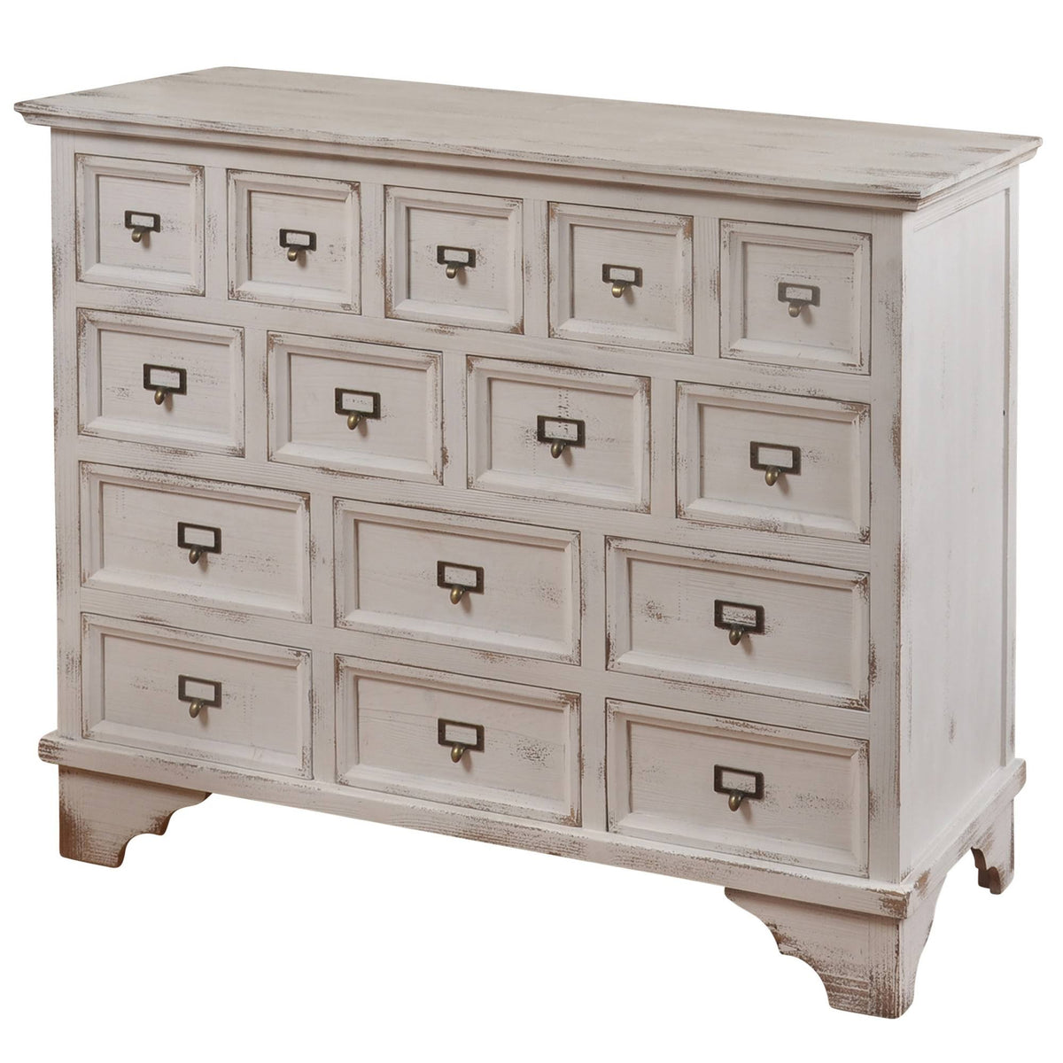 Antique White Apothecary Cabinet S2509