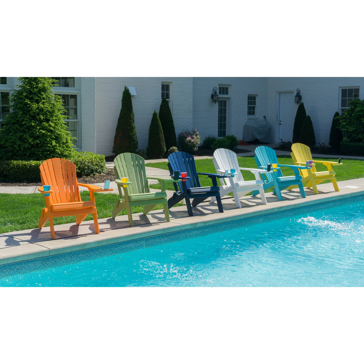 Speckled Maple/Brown Folding Adirondack Chair L909