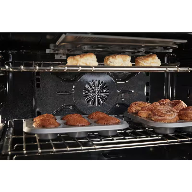 5.1 cu. ft. Dual Fuel Freestanding Smart Range with 6-Burners in Passion Red H637
