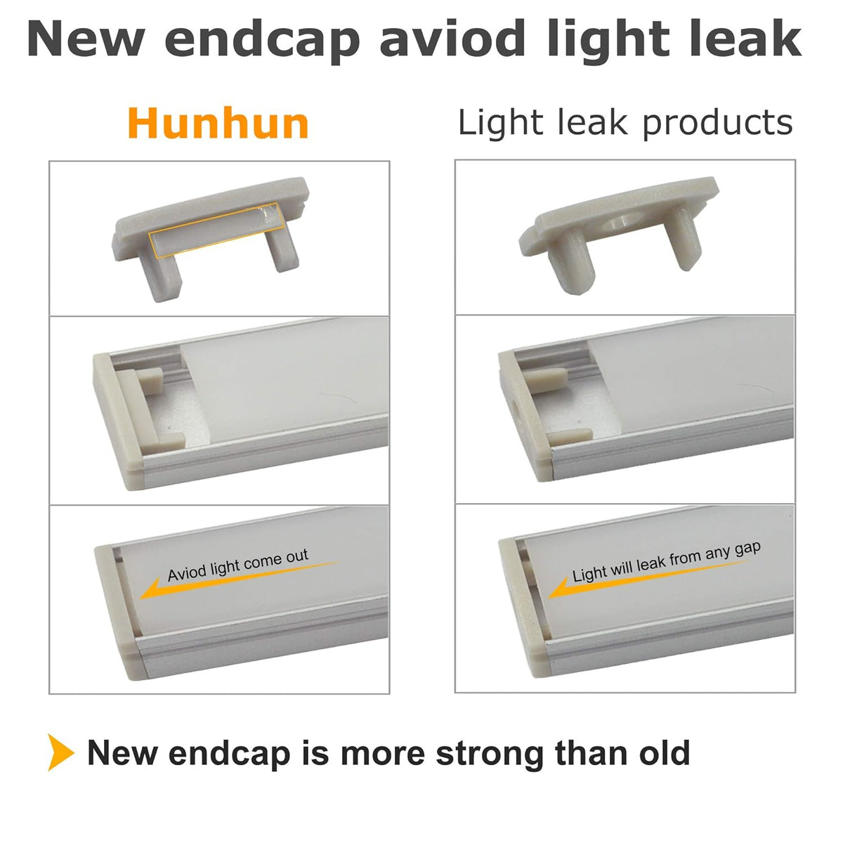 20-Pack 3.3ft U Shape LED Aluminum Channel System with Milky Cover, End Caps and Mounting Clips J7915