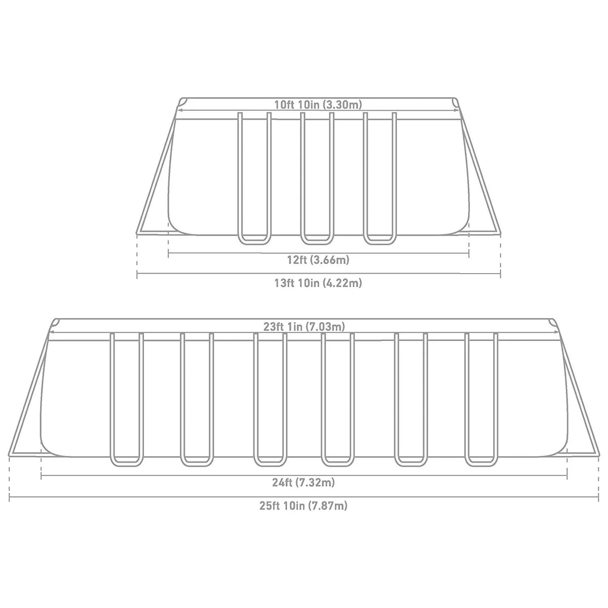 12 x 24 x 52" Frame Pool Set G935