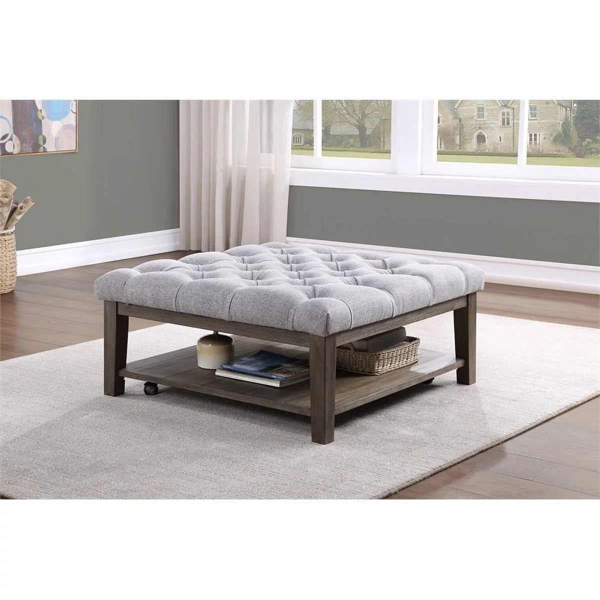Square Wood Cocktail Table O3179