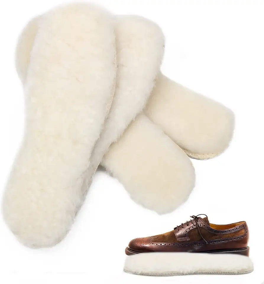 Sheepskin Insoles Women Size 8 Super Thick Fleece Insoles Z35960