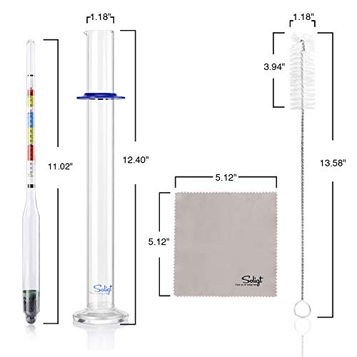 Triple Scale Hydrometer and Glass Test Jar T466