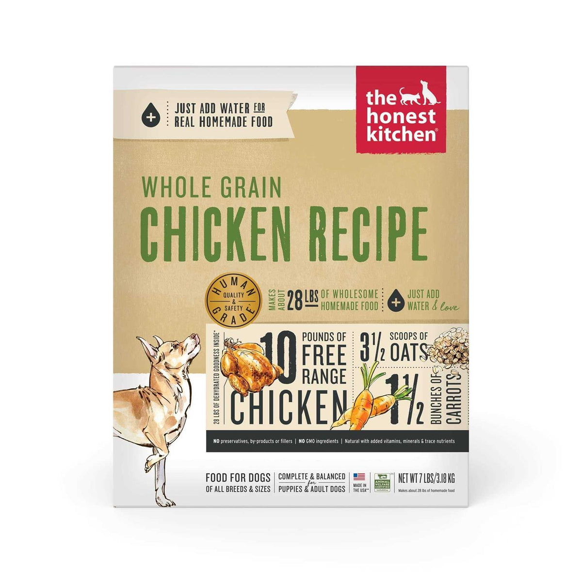 Dehydrated Whole Grain Chicken Dog Food G449650
