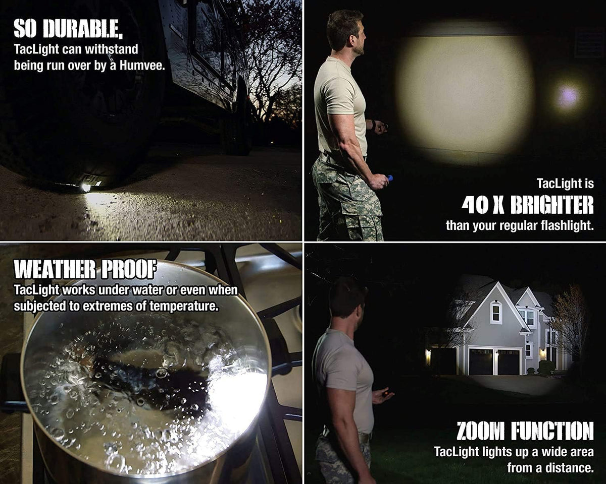 High Lumens LED Tactical Flashlight Set of 3 A3003