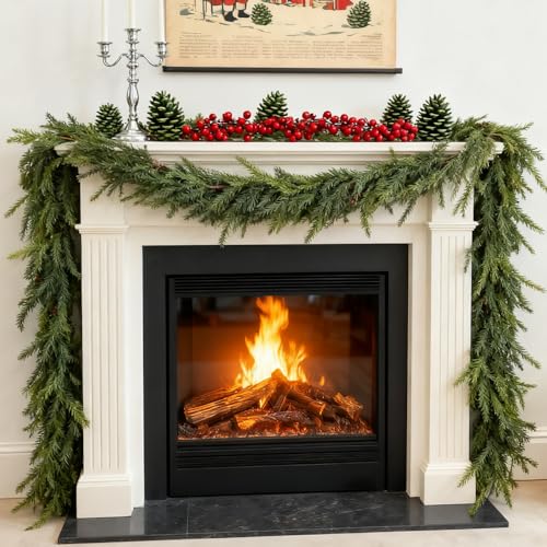 9 Ft Artificial Norfolk Pine Garland Q95824