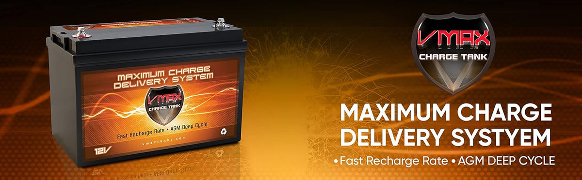 Qty2: 12V 125Ah AGM Sealed Deep Cycle Batteries A56518