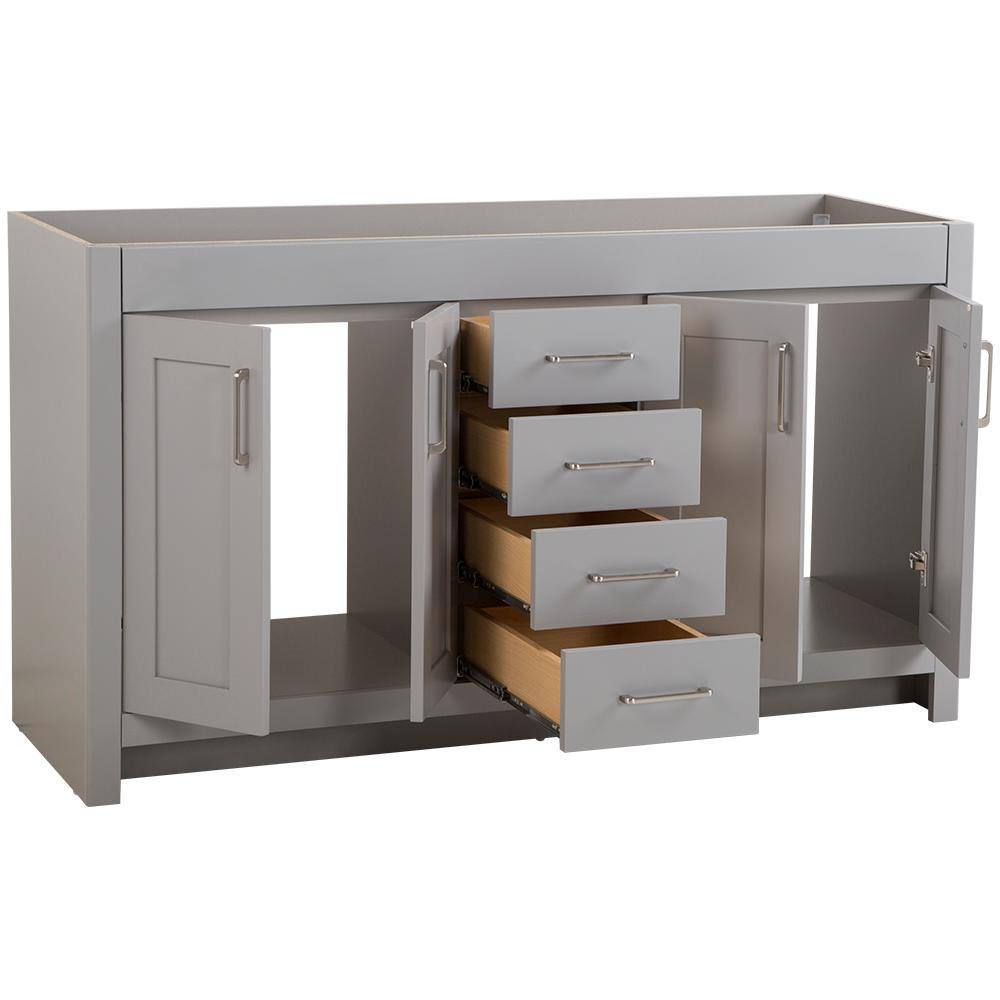 60 in. Bath Vanity Cabinet Only in Sterling Gray K99567
