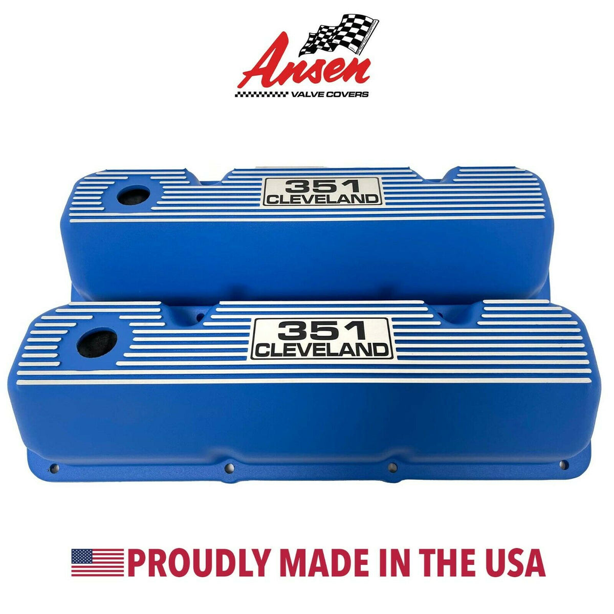 Blue 351 Cleveland Valve Covers Q7830