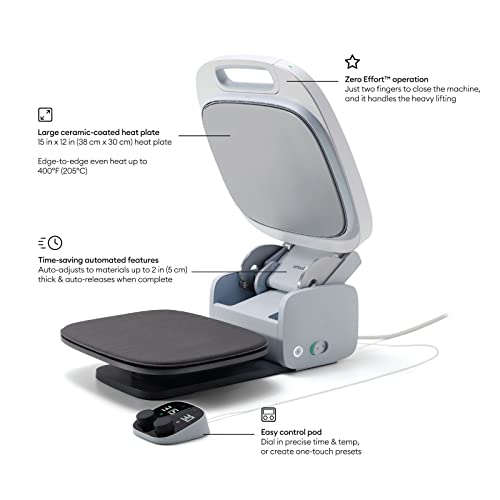 Professional Automated Heat Press, 15" x 12", White M823505