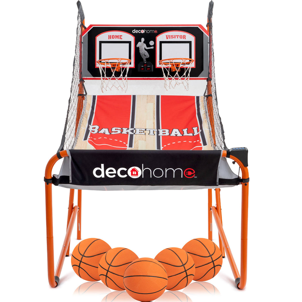 Arcade Basketball Game with Dual Rim Backboard Q254