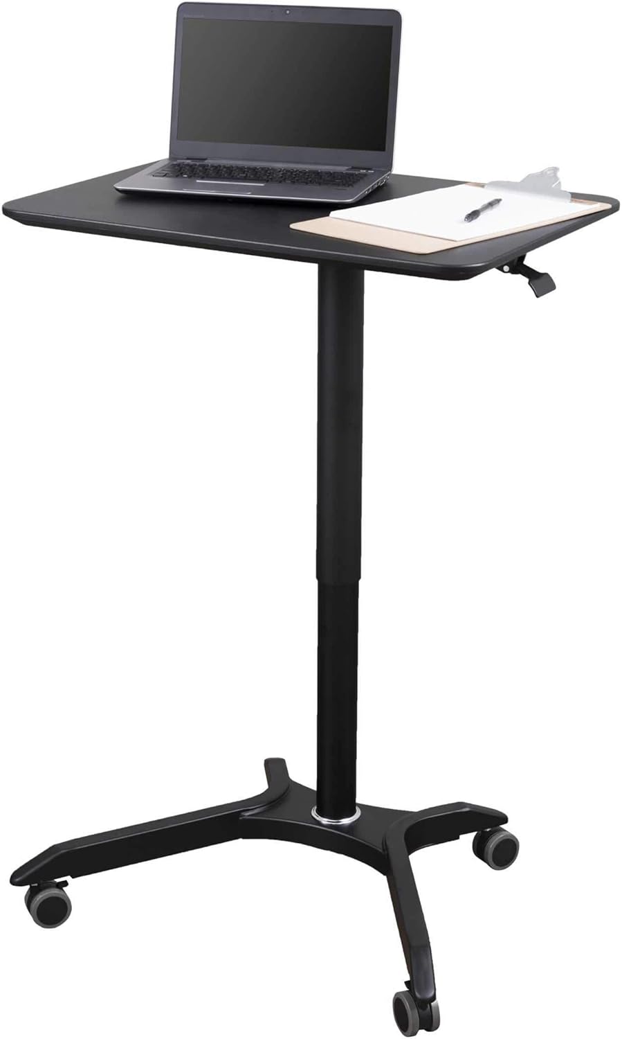 Pneumatic Adjustable Height Rolling Standing Desk Cart B20035