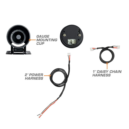 10 Color Volt Voltmeter Gauge 2-1/16 52mm Pack of 2 I9219