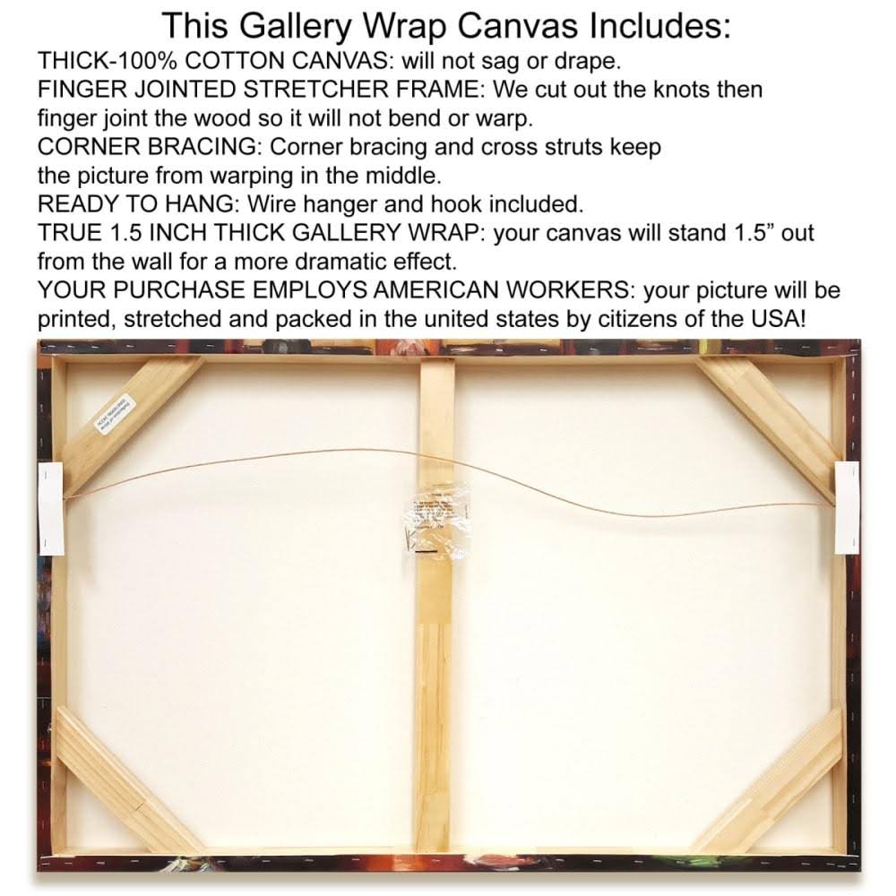 Golden Flourish II Giclee Print on Gallery Wrap Canvas R34941