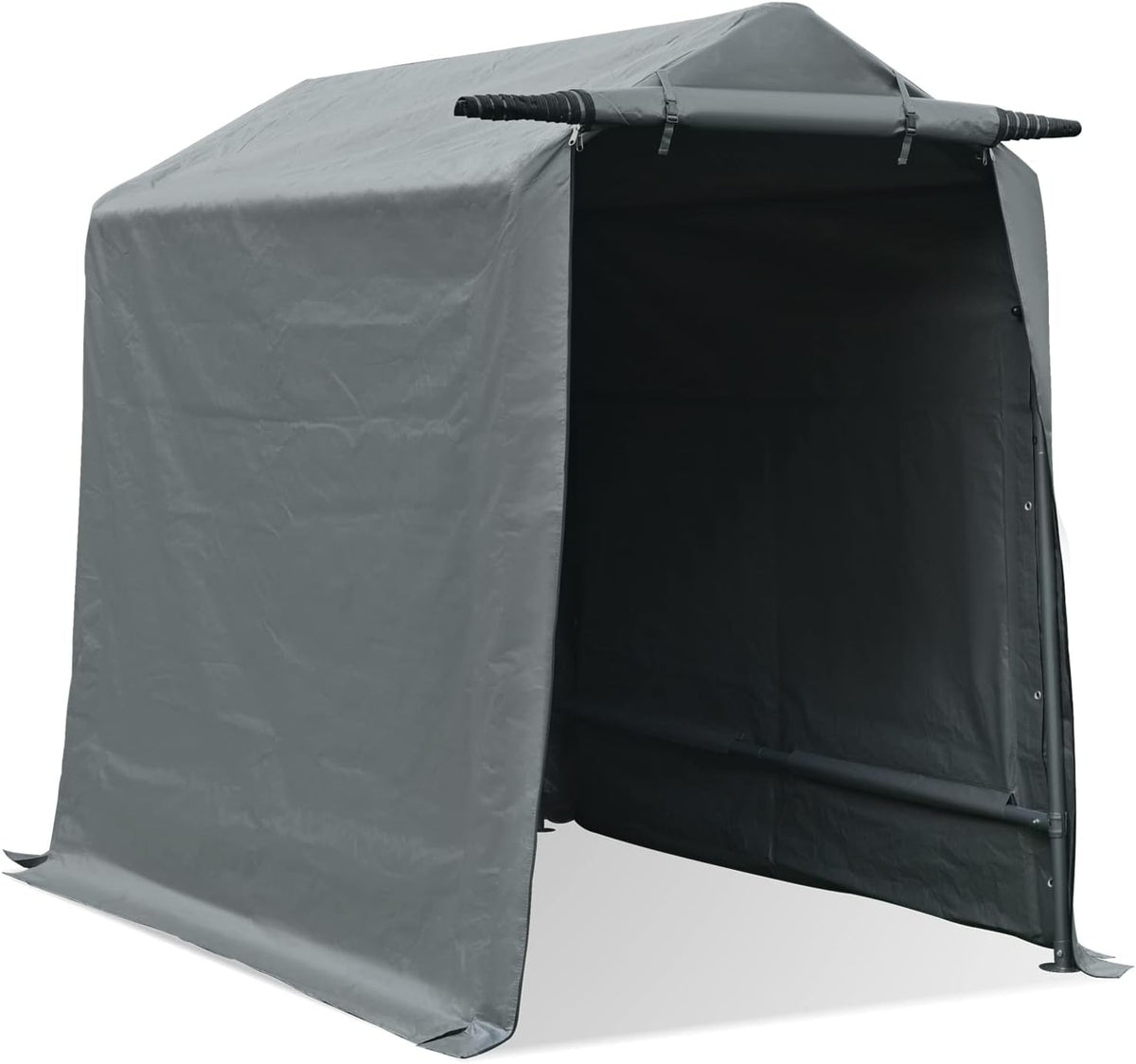 6x8 ft Portable Storage Shelter with Roll-up Zipper Door K1271