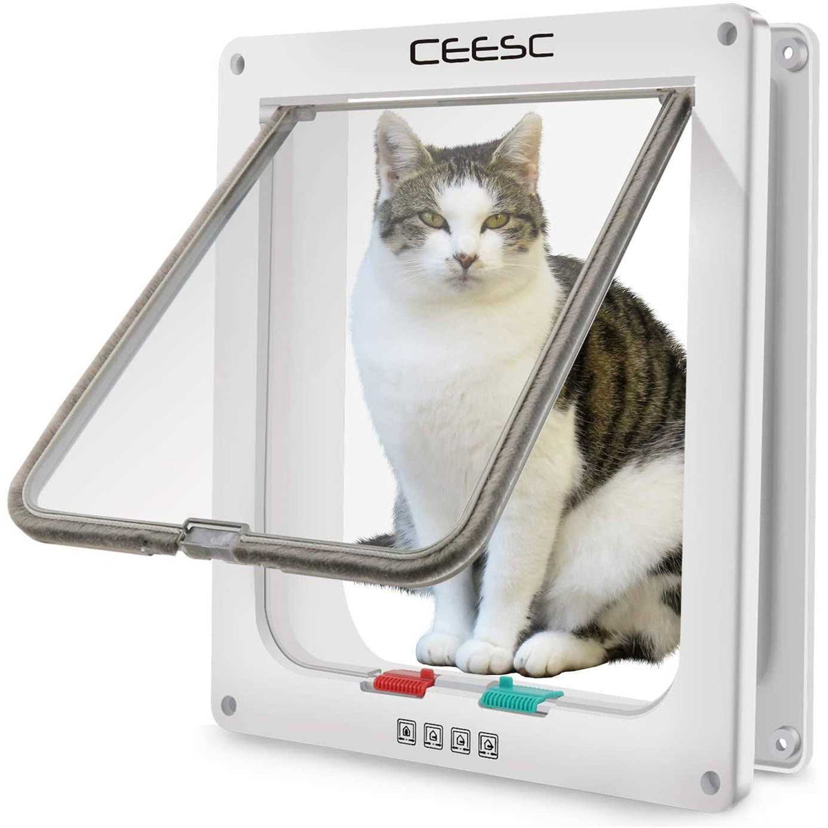 Extra Large Cat Door 4 Way Locking A439