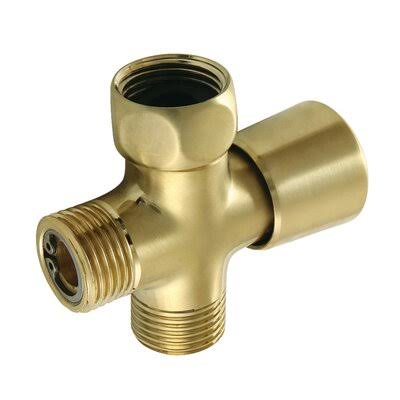 Brushed Brass Shower Diverter Z276