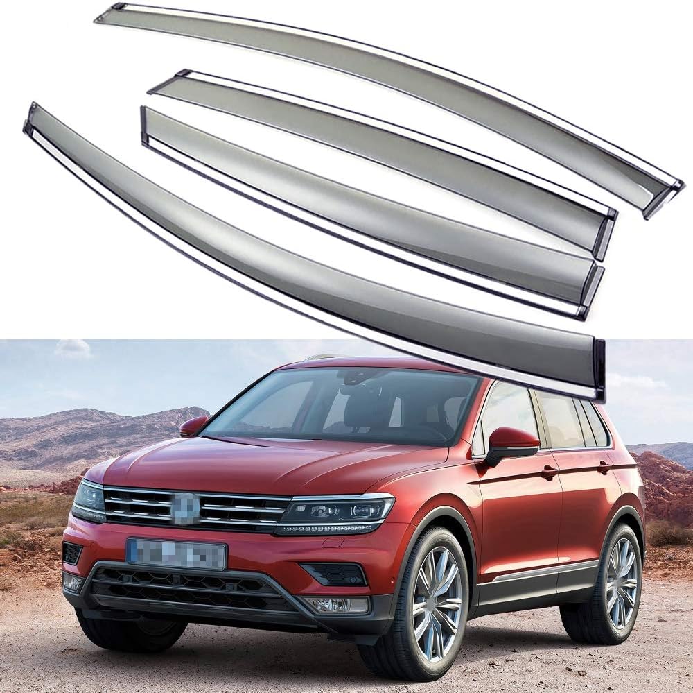 Car Window Visor Vent Shade Deflector Sun/Rain Guards W8994