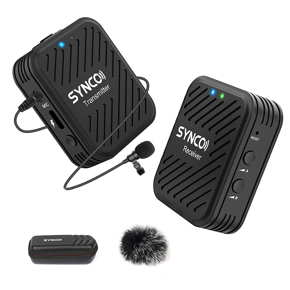 2.4G Wireless Microphone System with 1 Transmitter & 1 Receiver & 1 Lavalier Microphone J255