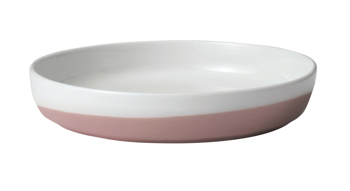 10-inch Porcelain Coupe Dinner Plate, Set of 4, Pink S603926