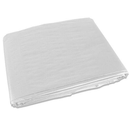 White Heavy Duty UV Protected Canopy Sun Shade Boat Cover Tarp B2751